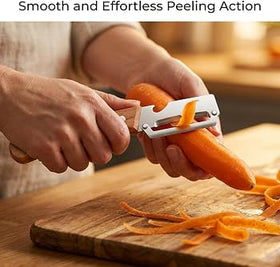 3-in-1 Stainless Steel Peeler Knife – Multi-Function Vegetable & Fruit Cutter